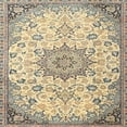 thumbnail image 1 of Ahgly Company Indoor Square Traditional Dark Almond Brown Medallion Area Rugs, 8' Square, 1 of 6