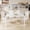 4 Seater-White, variant on Asofer Glass Kitchen Table and Chairs Set with 6, 7 Piece Dining Table Sets, PU Leather Chair, Marble
