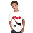 thumbnail image 4 of Athletic Hockey Player Hashtag Goals Crewneck T Shirts Boy Girl Teen Brisco Brands L, 4 of 6