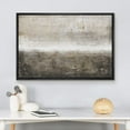 thumbnail image 3 of wall26 Framed Canvas Print Wall Art Minimal Brown Brush Stroke Pastel Landscape Abstract Shapes Illustrations Modern Art Decorative Contemporary for Living Room, Bedroom, Office - 24x36 Black, 3 of 5