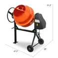 Oarlike 4/5HP Electric Concrete Cement Mixer 5 Cu Ft Mortar Mixing