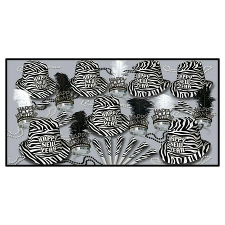 Beistle The Zebra Print Kit For 50 People for New Year's Eve