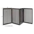thumbnail image 3 of Unipaws 36" H Free Standing Pet Gate for Dog Cat, Tall Wooden Dog Gates for Doorway, Stairs, Foldable Pet Fence for The House, Expandable Dog Barrier, Indoor Use, Espresso, 3 of 11