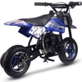 thumbnail image 3 of MotoTec DB-02 50cc 2-Stroke Gas Dirt Bike, for Kids 7-12, Blue, 3 of 6