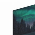 thumbnail image 2 of Luxe Metal Art 'Northern Lights In Winter Forest 3' by Luxe Portfolio, Metal Wall Art, 24"x16", 2 of 8