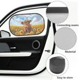 thumbnail image 6 of Yuyamidu Highland Cow Baby Car Shades for Side Window 2 Pack Car Side Back Seat Window Sun Shade Sunflower Car Window Covers Foldable Sunshade for Car SUV Truck Sedan Van, 6 of 7