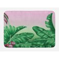 thumbnail image 1 of Botany Bath Mat, Exotic Flowering Plants Wild Orchid Blooms Romantic Mother Earth Print, Non-Slip Plush Mat Bathroom Kitchen Laundry Room Decor, 29.5 X 17.5 Inches, Hunter Green Dried Rose, Ambesonne, 1 of 2