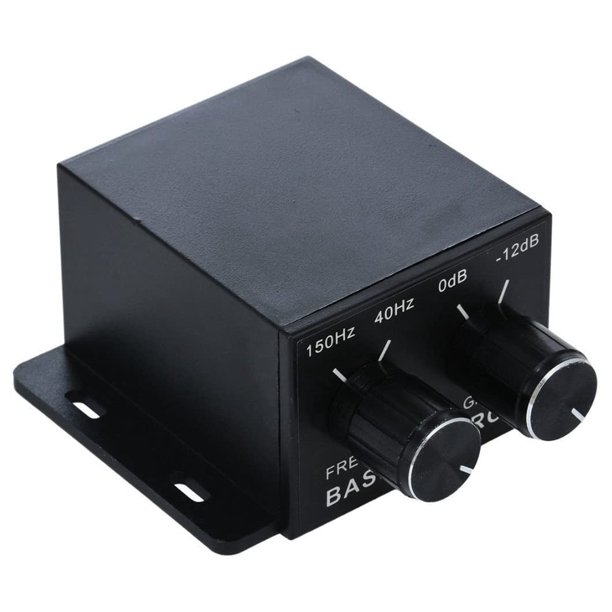 Amplificadores de Regulador de Audio para AutomóVil Subwoofer de Graves Controlador de Ecualizador EstéReo 4 RCA