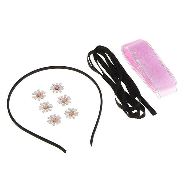 Kit para hacer diademas y lazos para el cabello (DIY) Violeta claro