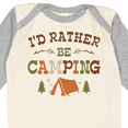 thumbnail image 4 of Inktastic Rather Be Camping T1 Boys or Girls Long Sleeve Baby Bodysuit, 4 of 5