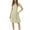 Beige, variant on Women's Solid Color Short-Sleeved V-Neck Casual Jumpsuit Large Swing Short Skirt for Summer
