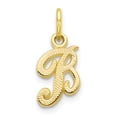 thumbnail image 1 of 10k Yellow Gold Dainty Letter B Initial Name Monogram Necklace Charm Pendant, 1 of 7