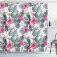 thumbnail image 1 of Ambesonne Cactus Shower Curtain, Spring Blooms Boho Style, 69"Wx84"L, Multicolor, 1 of 3