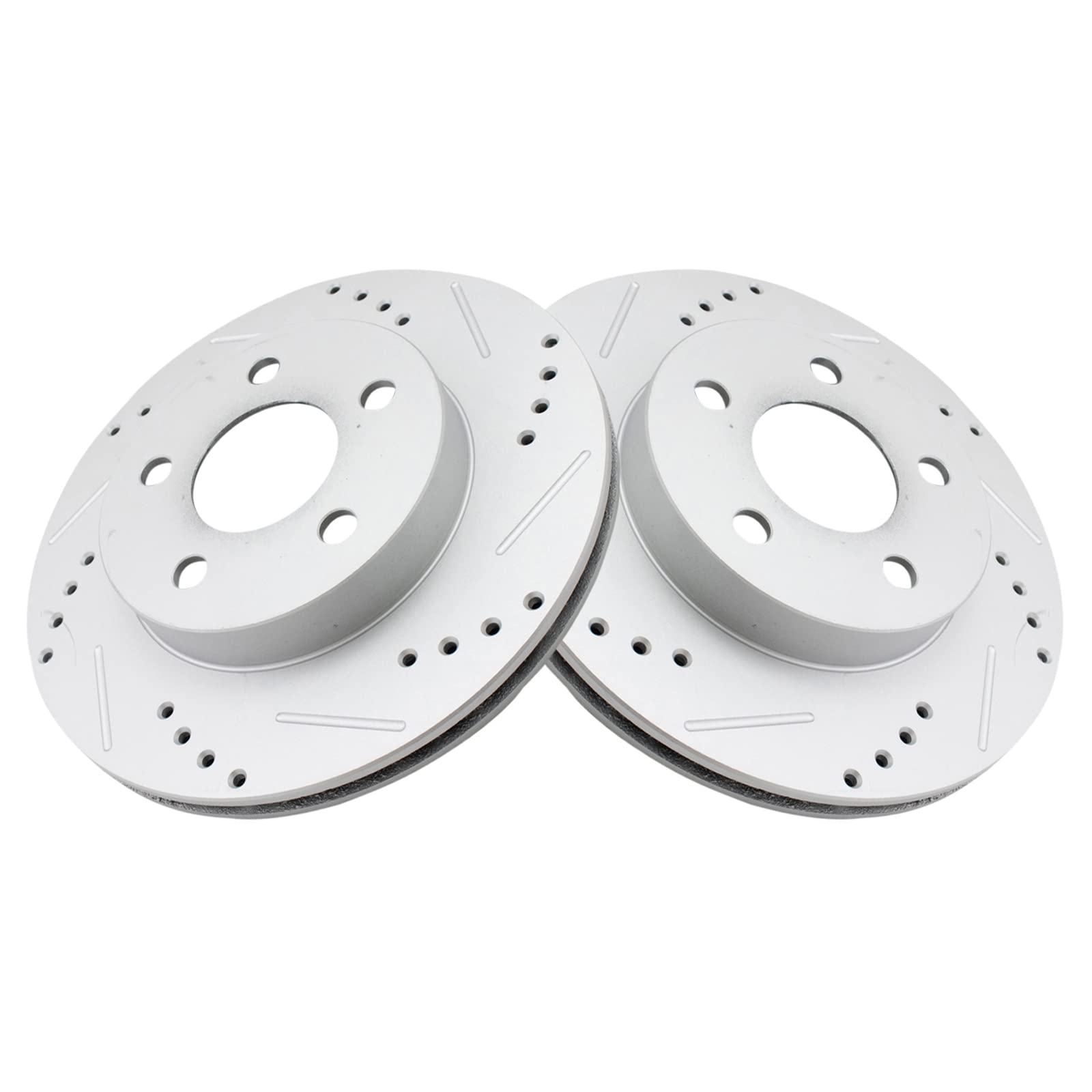 AM Autoparts Brake Rotor Set For 1997-2004 Chevy Corvette C5 | Front & Rear, G-Coated, Vented