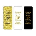 thumbnail image 3 of 30th Birthday Nuggets Labels, Chocolate Candy Wrapper, (Set of 90) Candy Stickers; 3 Designs: 30 Gold, 30 Black, 30 White, Candy Not Included, 3 of 5