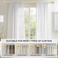 thumbnail image 5 of OLV 1" Diameter Adjustable Wrap Around Curtain Rods 48-84" heavy duty,Gold, 5 of 11