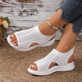 thumbnail image 5 of SACFOF Women's Breathable Orthopedic Sandals Comfortable Walking Tennis Shoes Arch Support Wide Fit Plantar Fasciitis Sport Athletic Hiking Outdoor Active Summer Dressy Soft Mat Diabetic Sandals, 5 of 6
