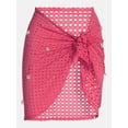 thumbnail image 6 of Hot Girl Summer by Megan Thee Stallion Women's and Women's Plus Thee Shell Skirt Crochet Sarong Coverup, Sizes XS-3X, 6 of 6