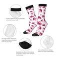 thumbnail image 4 of Fotbe Lilies Flowers Calcetas Largas con Estampado para Hombre y Mujer – Calcetas de Compresión Transpirables y Elásticas, Viajar y Uso Diario Talla 5-11, 4 of 6