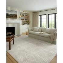 Loloi II Kamala Ivory / Silver 6'-7" x 9'-6" Area Rug