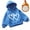 Blue, variant on WOYY Toddler Girls' Hoodie Cozy Warm Hearts Print Hooded Sweatshirt, Sizes 4-5T