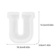 thumbnail image 2 of CEHVOM Large Alphabet Epoxy Resin Mould English Letter Silicone Mold 3D Alphabet Letter, 2 of 2