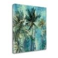 thumbnail image 2 of Tangletown Fine Art Teal Palms By Eric Yang,  Gallery Wrap Canvas 18 x 18, 2 of 2