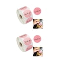 thumbnail image 1 of Guardoinrt 500Pcs/Roll Thank You Pink Stickers Self Adhesive Handmade Labels Wedding Gift Party Decoration Pink 1# 2Set, 1 of 6