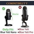 thumbnail image 2 of SOULWIT 2Pcs Microphones Pop Filter for Logitech for Creators Blue Yeti Nano USB Microphone, Protective Mic Cover Windscreen Foam - Black, 2 of 7
