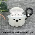 thumbnail image 3 of Funda de silicona para AirPods Siopwk Luminous Cute Ghost, 3 of 7