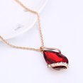 thumbnail image 4 of Zeus 3Pcs Fashion Women Rhinestone Necklace Hook Earrings Party Prom Jewelry Gift Set, 4 of 7