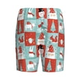 thumbnail image 2 of Lsque Warm Christmas Memories Mens Sleep Pajama Shorts,Short Pajama Pants, Cotton Ultra-Soft Knit-Small, 2 of 9