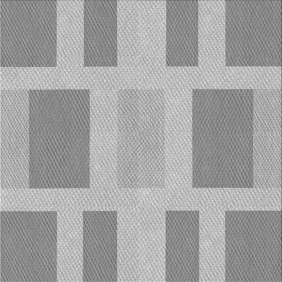 Ahgly Company Indoor Square Patterned Battleship Gray Area Rugs, 7' Square