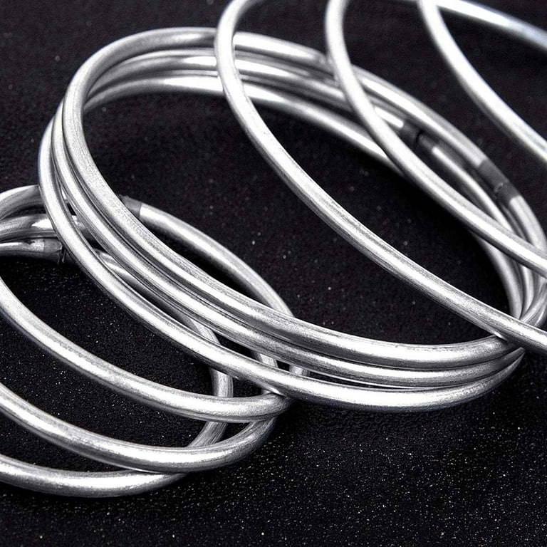 30 PCS Silver Catcher Metal Rings Supplies,Macrame Rings, Metal Hoops for  Multi- Crafts Projects in 5 Sizes 