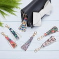thumbnail image 6 of 10 Style Faux PU Leather Tassel Keychain Colorful Pendants with Lobster Swivel, 6 of 7