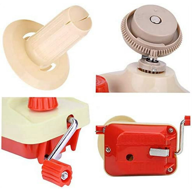 Portable Manual Yarn Ball Winder Hand Operated Wool Winder Holder with Clip