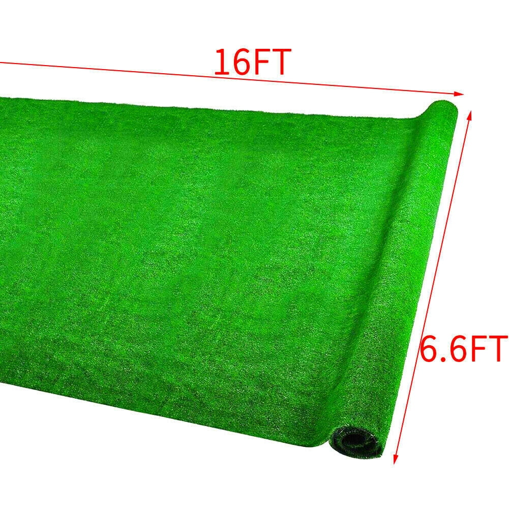 Artificial Grass Floor Mats Synthetic Landscape Lawns Turf Garden 16x6