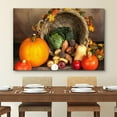thumbnail image 2 of Framed Canvas Print Wall Art Autumn Fall Thanksgiving Pumpkin Harvest Nature Wilderness Photography Realism Decorative Landscape Scenic Zen for Living Room, Bedroom, Office - 12"x18", 2 of 5