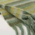 thumbnail image 5 of Bufanda cálida de cachemira a rayas gruesas para mujer 2023, bufanda larga de cuadros arcoíris informal para viajes con borlas, bufanda, 5 of 5