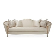 Michael Amini Villa Cherie Sofa - Pearl/Caramel