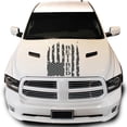 thumbnail image 1 of Retired Distressed American USA US Flag Hood Vinyl Decal Vietnam Veteran Sticker fits Most Pickup Trucks SUV Jeep Sedan – U.S. Army Sticker USAF USMC US Navy Decal (23" x 36", Dark Gray), 1 of 8