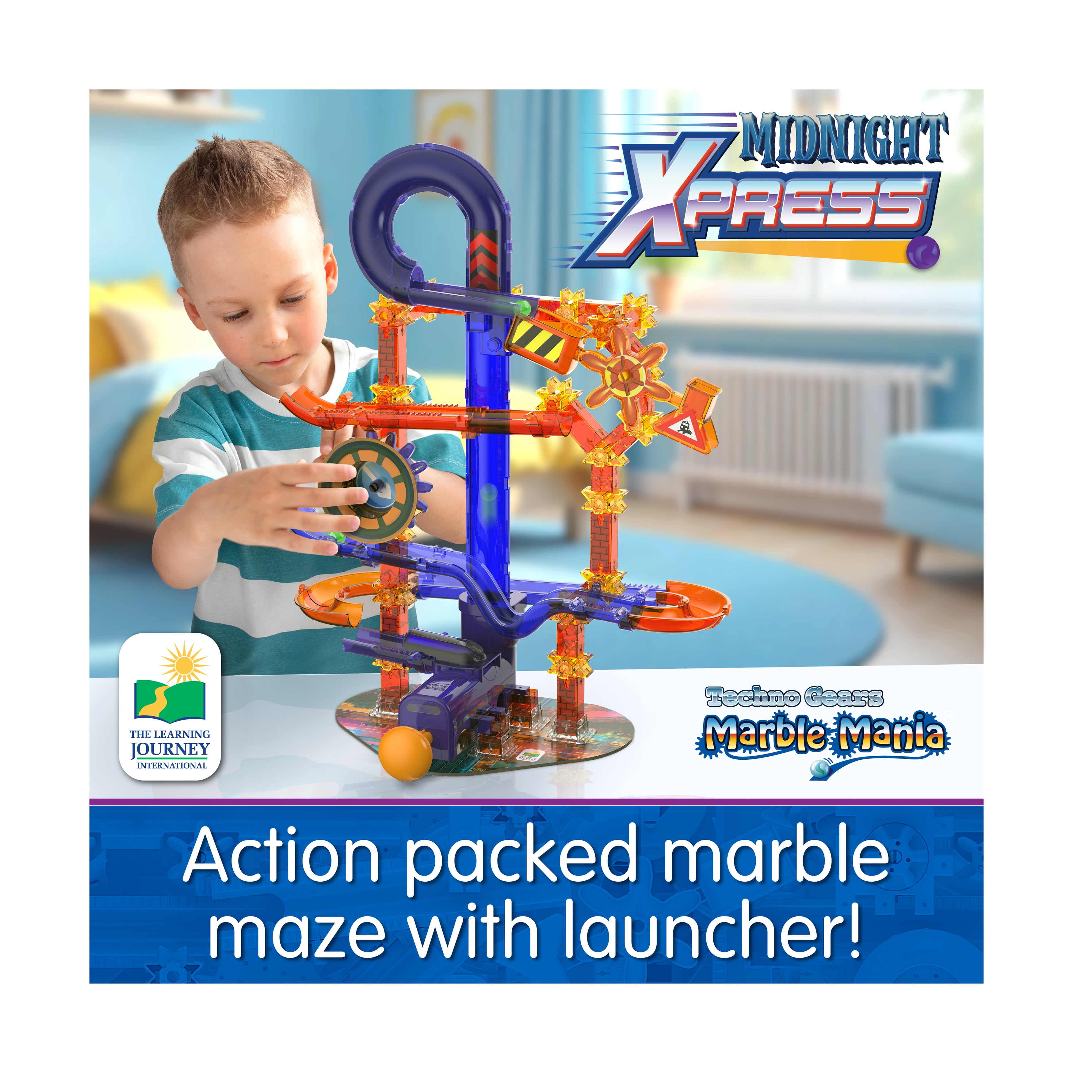 The Learning Journey Techno Gears Marble Mania - Midnight Xpress: 80+ Pcs