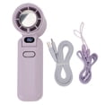 thumbnail image 2 of Ventilador Portátil Handheld, Ventilador de Enfriamiento Bolsillo con 5 Velocidadas, ventiladores personales Portátiles Recargables USB para Mujeres Vijes al Aire Libre, 2 of 7
