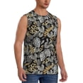 thumbnail image 2 of Haiem Men's Rose Flowers Print Tank Tops Summer Sleeveless Cut Off Workout T-Shirts Fitness Vest Athletic Undershirts-3X-Large, 2 of 8