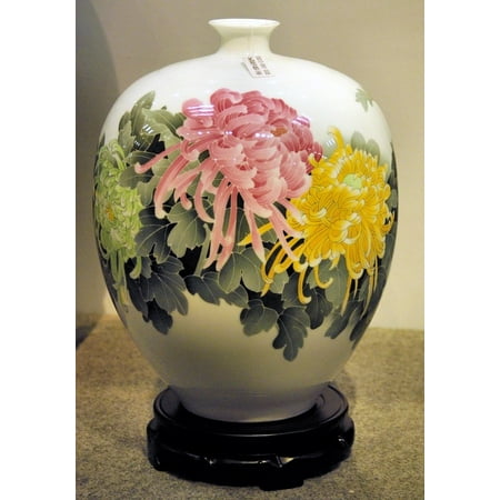 Laminated Poster Vase Pot Decoration Embellishment Urn China