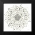 thumbnail image 2 of Nai, Danhui 12x12 Black Modern Framed Museum Art Print Titled - Mandala Delight I Neutral, 2 of 5