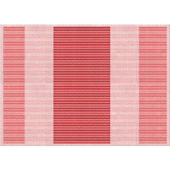 Ahgly Company Indoor Rectangle Patterned Deep Rose Pink Area Rugs, 4' x 6'