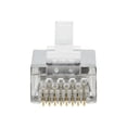 thumbnail image 2 of Tripp Lite Cat6 RJ45 Pass-Through FTP Modular Plug, 50 Pack, 2 of 7