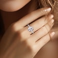 thumbnail image 5 of Bo.Dream Moissanite Engagement Ring 5ct Oval Cut D Color 925 Sterling Silver Wedding Rings for Women, 5 of 6