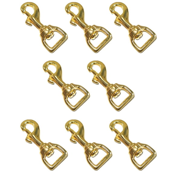 Hilason 1" x 3" Western Horse Tack Swivel Eye Bolt Snap – Heavy Duty Solid Brass Trigger Snap